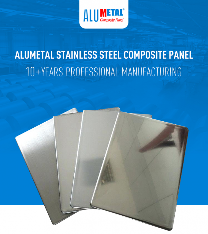 Панель acp plastik панели композиционного материала листа нержавеющей стали зерна Alumetal деревянная алюминиевая