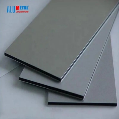 Alumetal почистило стены ACP строительных материалов цвет щеткой внутренней декоративный обшивая панелями штейновый