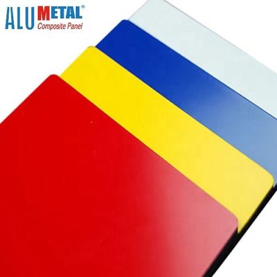PE панели 0.4MM 1250mm расклассифицированное огнем алюминиевое составное покрасило черный лист AA3003 Acp