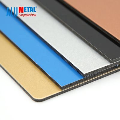 6mm Dibond огнеупорное доски сэндвича панели PE 1500 x 4000mm алюминиевое составное Nano