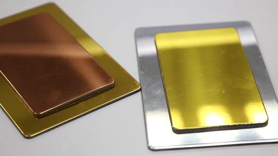 Анодированные 4mm 5086 лист золота 1570mm панели зеркала алюминиевый составной
