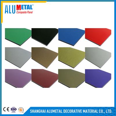 Статические алюминиевой составной панели Alumetal ACP PVDF анти- придают огнестойкость