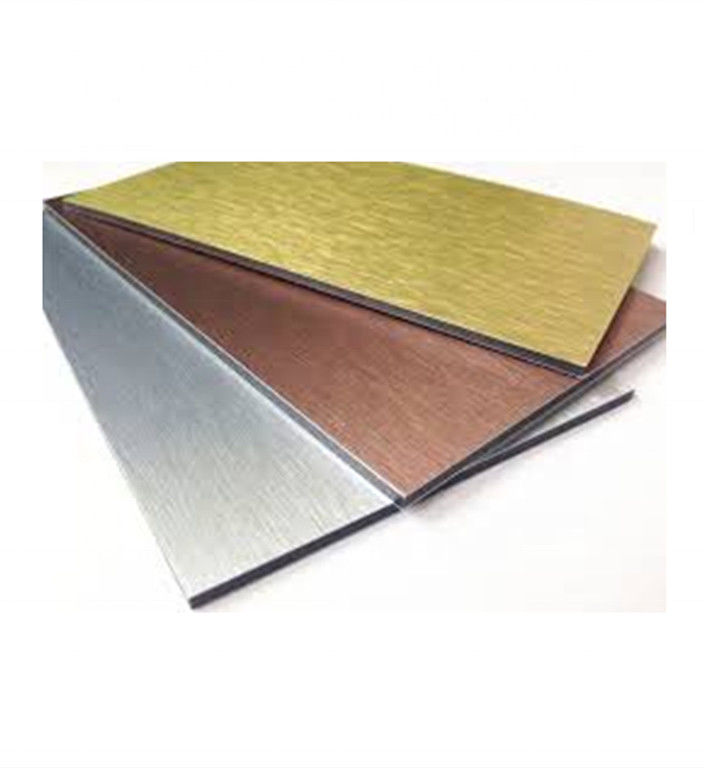 0.15mm 6mm почистили алюминиевое составное ядр щеткой PE листа 1250x2440mm сплава панели